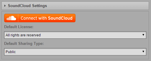 SoundCloud Settings